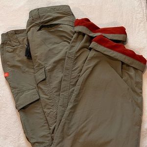 Flannel lined work pants